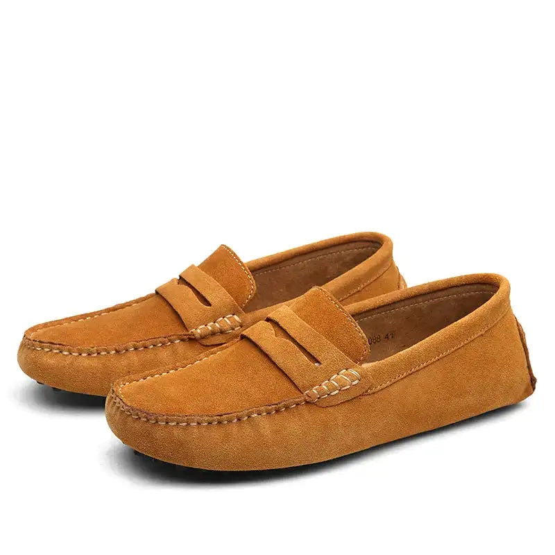 Forest-Leather Casual Loafers