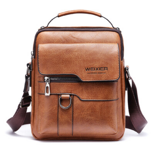 Δερμάτινη τσάντα από μαόνι-Crossbody