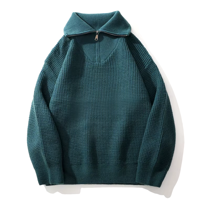 Jakarta-Verdickter Strickpullover