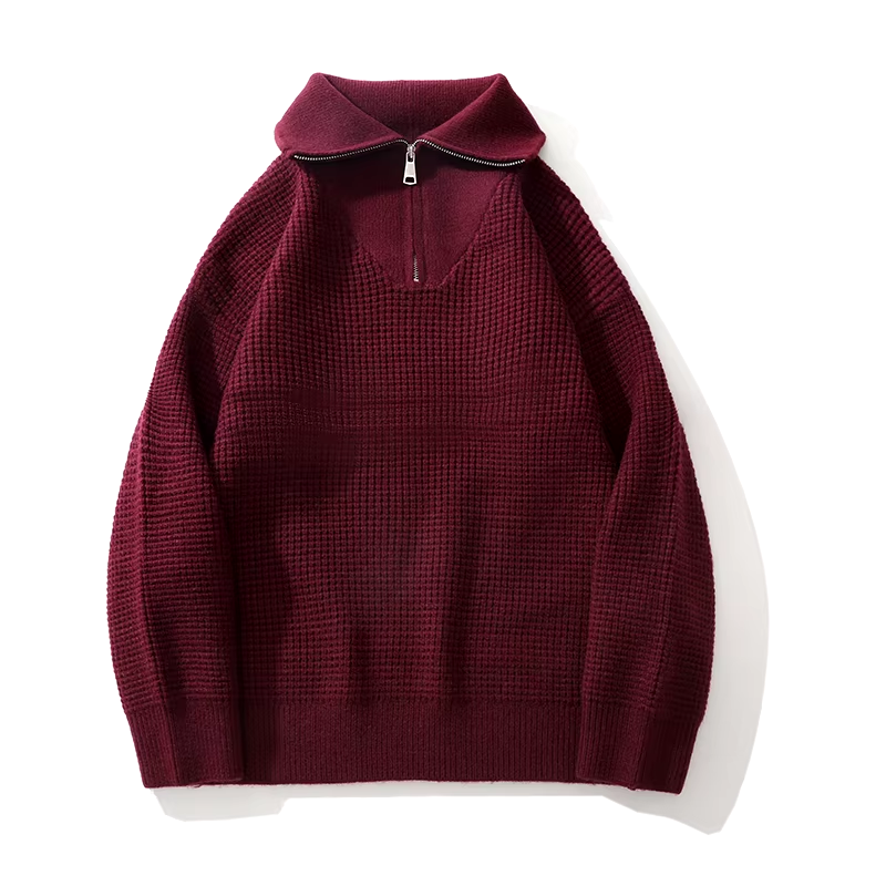 Jakarta-Verdickter Strickpullover